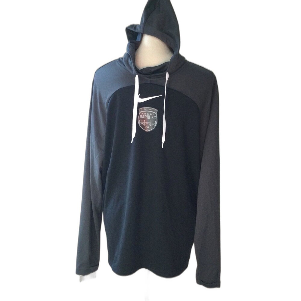 Nike Sweatshirt Men’s Size L Two Tone Graphic DriFit Hoodie Congaree RAPID FC